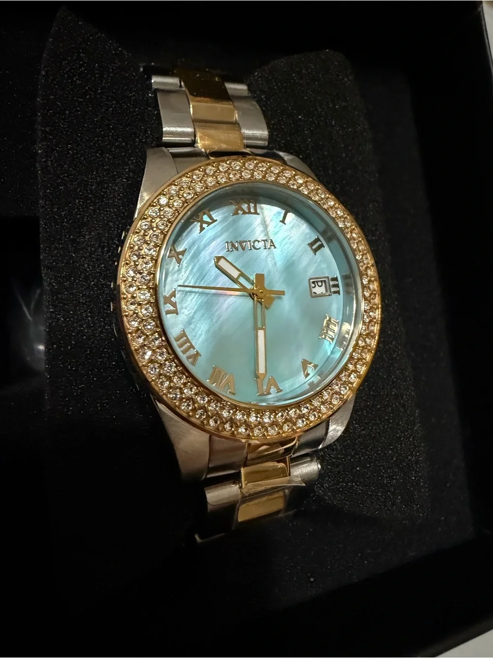 Invicta Angel Two-Tone and Mother of Pearl Dial